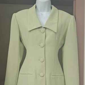 Sunny Names Spring Fitted Seafoam Green Skirt Suit Size 6
